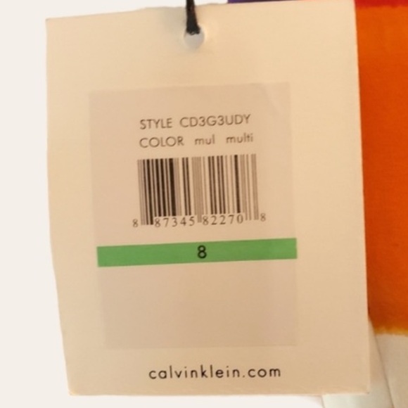 Calvin Klein Dress, Stripe Strappy Sheath, NWT - Picture 11 of 11